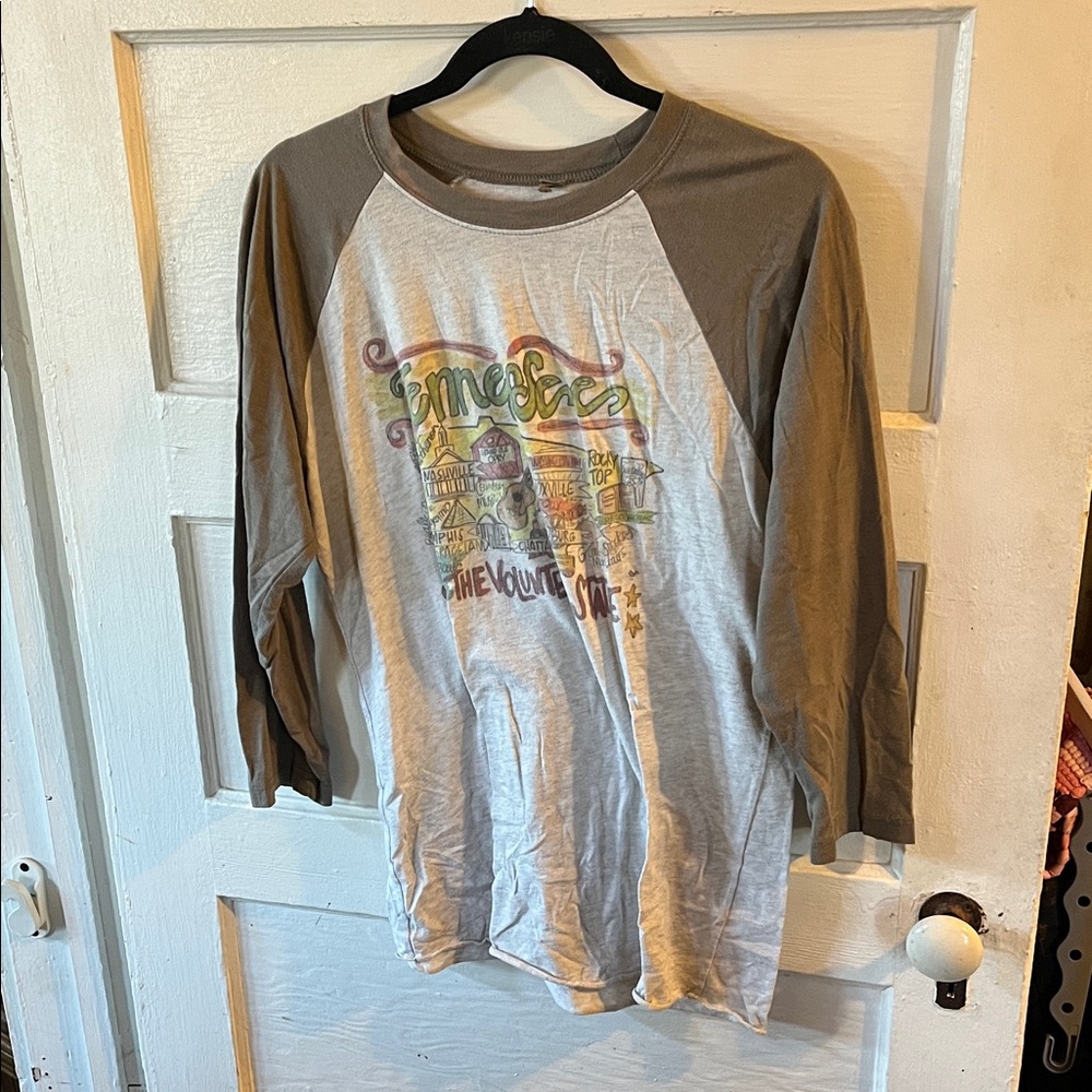 Graphic Raglan Sleeve T-Shirt Tennesse